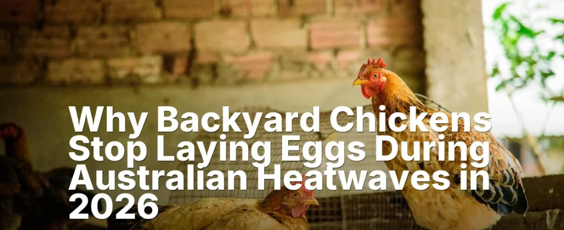 Why Backyard Chickens Stop Laying Eggs During Australian Heatwaves in 2026