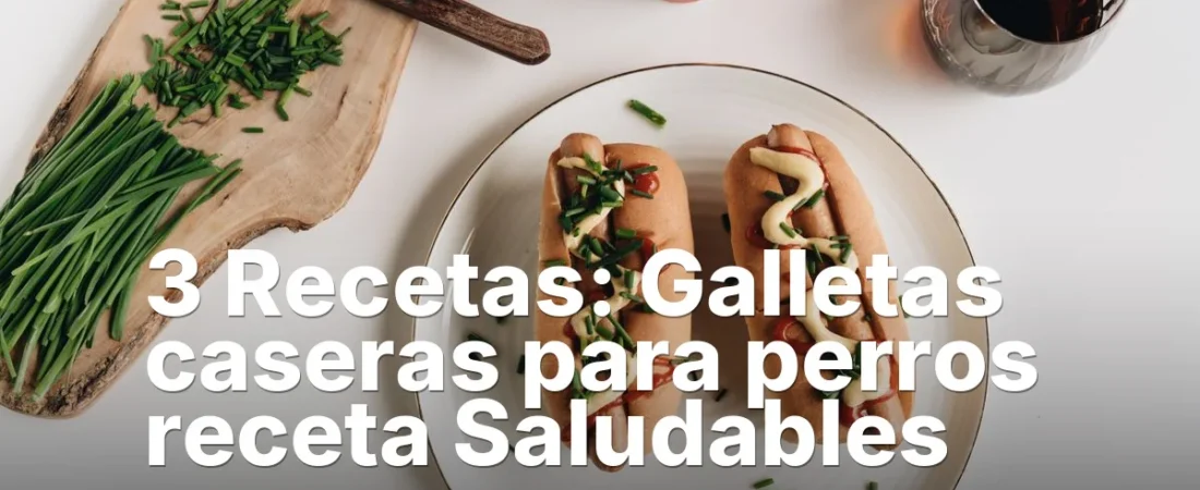 3 Recetas: Galletas caseras para perros receta Saludables