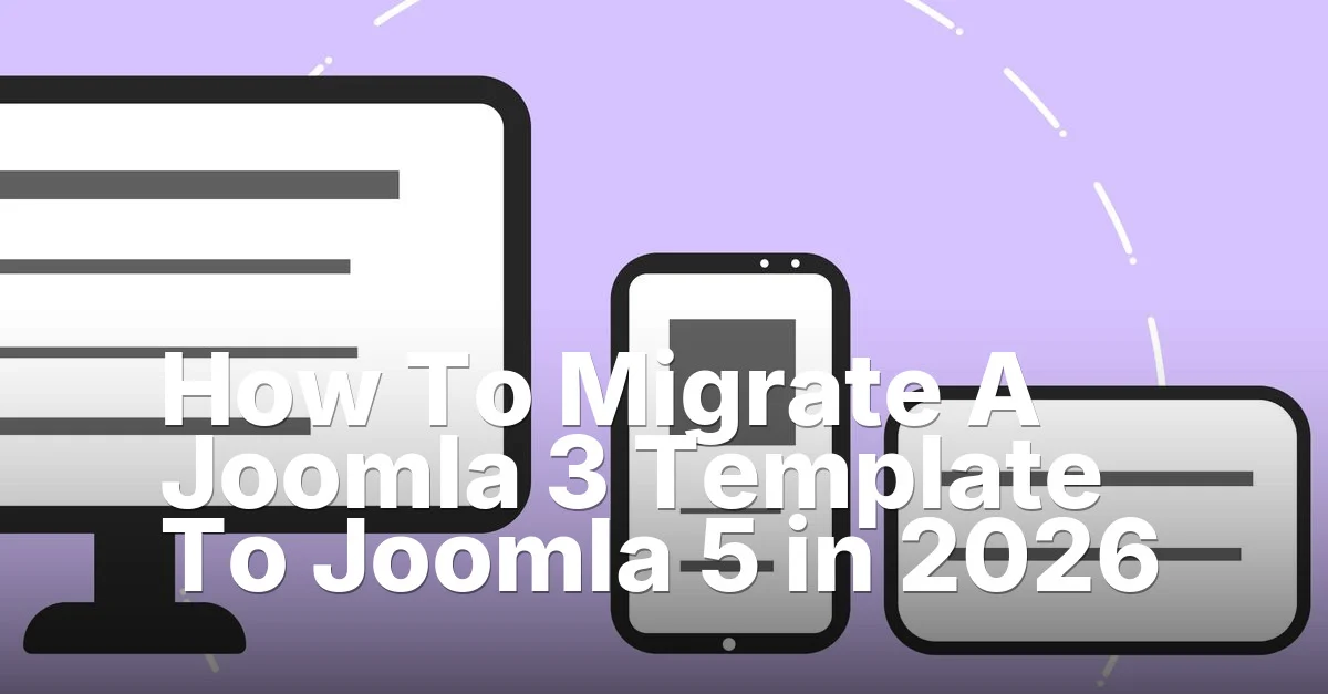 How To Migrate A Joomla 3 Template To Joomla 5 in 2026
